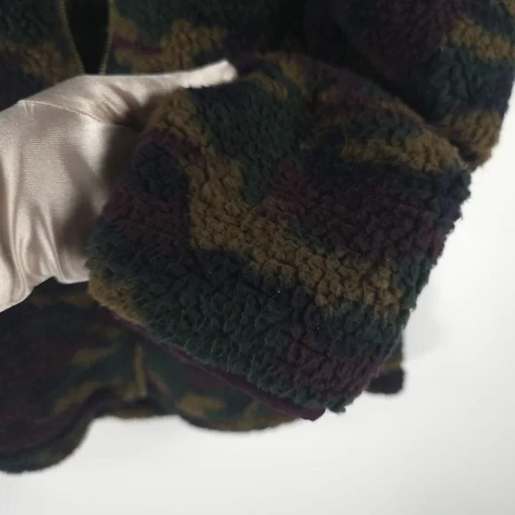 NWT AVALANCHE Outdoor Soft Relaxed FullZip Teddy Camo Fleece Jacket CA851 MEDIUM - Picture 8 of 13